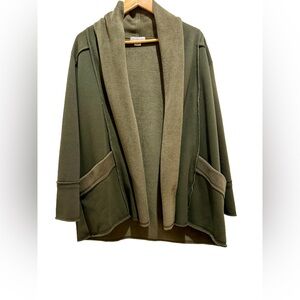 Anthropologie Olive Green Cardigan
